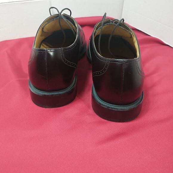 Rockport APM1141E Burgundy Leather Oxfords Cap Toe Dress Work Shoes Mens SZ 10 W - Picture 5 of 8